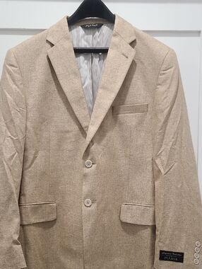 Jos. A. Bank Signature Collection Light Tan 100% Silk Sport Coat NWT